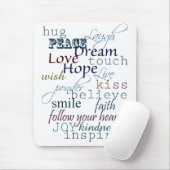 Wörter der Inspiration Mousepad (Mit Mouse)