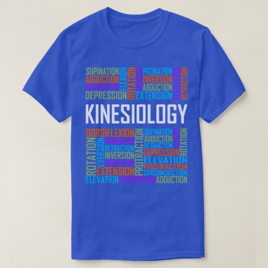 Wörter der Kinesiologie T-Shirt (Design vorne)