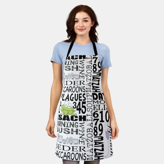 Wörter der Pessach-Matzah-Schürze Schürze (Getragen)