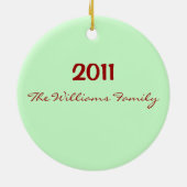 Wörter der Weihnachtsbaum-Verzierung Keramik Ornament (Hinten)