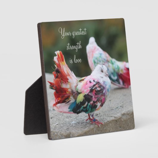 Wörter der Weisheit Tabletop Plaque mit Easel Fotoplatte (Vorderseite)