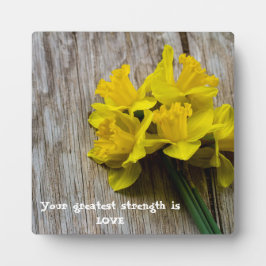 Wörter der Weisheit Tabletop Plaque mit Easel Fotoplatte