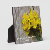 Wörter der Weisheit Tabletop Plaque mit Easel Fotoplatte (Vorderseite)