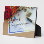 Wörter der Weisheit Tabletop Plaque mit Easel Fotoplatte (Seite)
