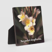 Wörter der Weisheit Tabletop Plaque mit Easel Fotoplatte (Vorderseite)