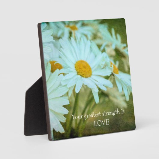 Wörter der Weisheit Tabletop Plaque mit Easel Fotoplatte (Vorderseite)