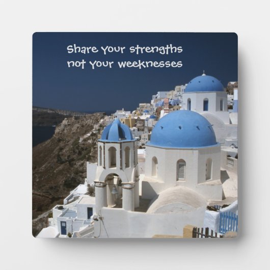 Wörter der Weisheit Tabletop Plaque mit Easel Fotoplatte (Vorderseite)