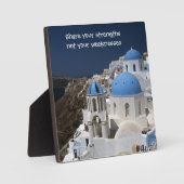 Wörter der Weisheit Tabletop Plaque mit Easel Fotoplatte (Vorderseite)