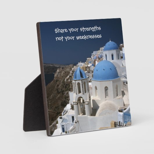 Wörter der Weisheit Tabletop Plaque mit Easel Fotoplatte (Vorderseite)