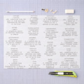 Wörter der Wörterbuchschrift Antiquitätenpapier Seidenpapier (Handwerk)