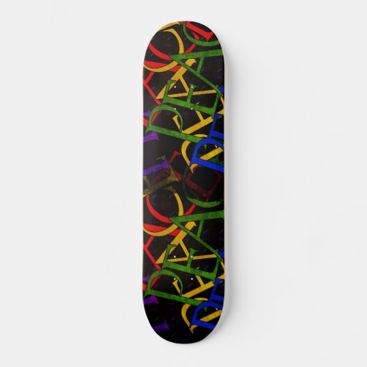Wörter des Friedens Skateboard (Vorderseite)