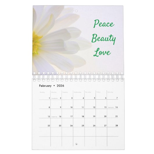 Wörter des Inspirationsnatur-Kalenders Kalender (Feb 2026)