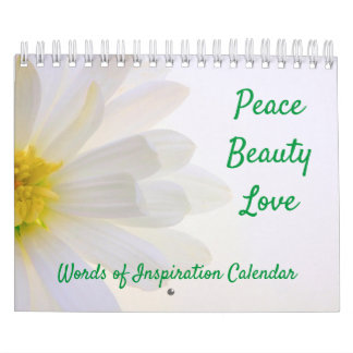 Wörter des Inspirationsnatur-Kalenders Kalender