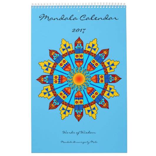 Wörter des Mandala-Kalender-2017 von Klugheit Kalender (Titelbild)
