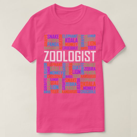 Wörter des Zoologen T-Shirt (Design vorne)