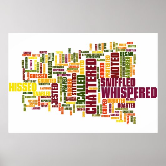 Wörter, die anstelle des genannten Klassenzimmers Poster (Vorne)