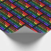 Wörter, die durch Auflistungen zu leben sind Geschenkpapier (Ecke)