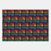 Wörter, die durch Auflistungen zu leben sind Geschenkpapier Set (Vorderseite)