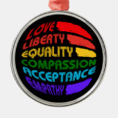 Wörter, die rund leben sollen ornament aus metall (Vorne)