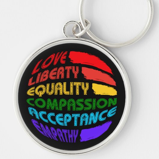 Wörter, die rund leben sollen schlüsselanhänger (Vorne)