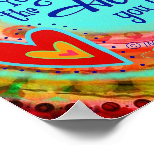 Wörter, die Sie sprechen Inspirationsquelle Zitate Poster (Ecke)