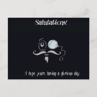 Wörter, die zu teilen sind postkarte