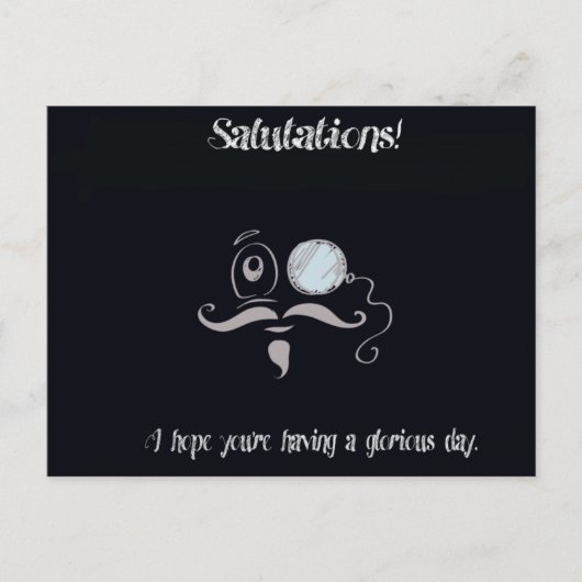 Wörter, die zu teilen sind postkarte (Vorderseite)