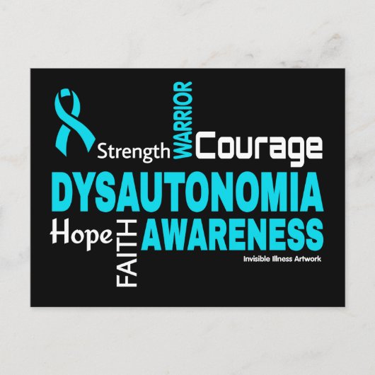 Wörter... Dysautonomie Postkarte (Vorderseite)