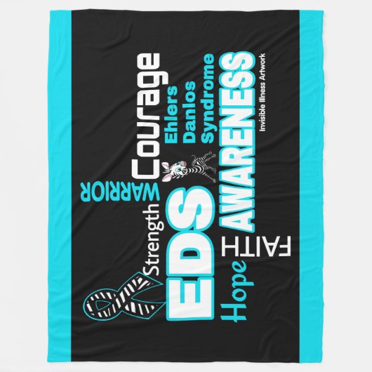 Wörter...EDS Fleecedecke (Vorderseite)