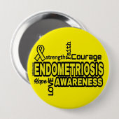 Wörter... Endometriose Button (Vorne & Hinten)
