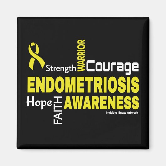 Wörter... Endometriose Magnet (Vorne)