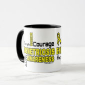 Wörter...Endometriose-Tasse Tasse (Vorderseite Links)