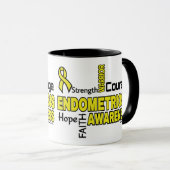 Wörter...Endometriose-Tasse Tasse (VorderseiteRechts)