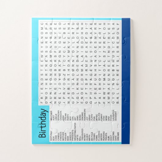 Wörter finden puzzle (Vertikal)