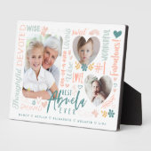 Wörter für beste Abuela je Großkinder FotoCollage Fotoplatte (Seite)