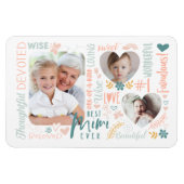 Wörter für das beste Mimi-Ever-Grandkids-FotoColla Magnet (Horizontal)