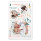 Wörter für das beste Mimi-Ever-Grandkids-FotoColla Magnet (Vertikal)