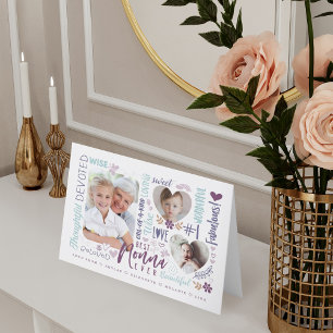 Wörter für die beste Nonna je eine Okcasion-Fotoka Karte