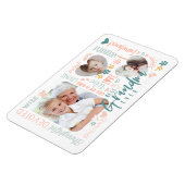 Wörter für die beste Oma-je-Großkind-FotoCollage Magnet (Linke Seite)