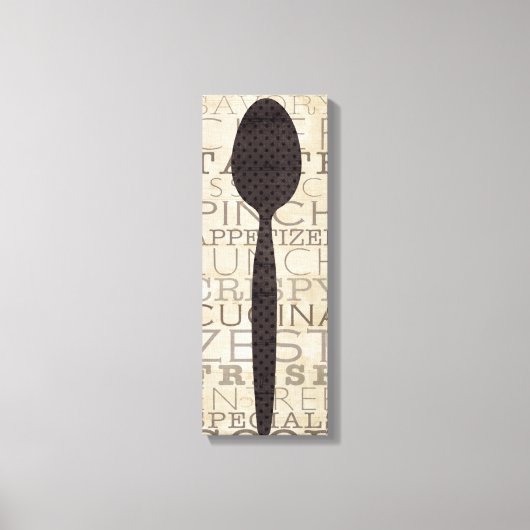 Wörter für die Küche Leinwanddruck (Vorderseite)