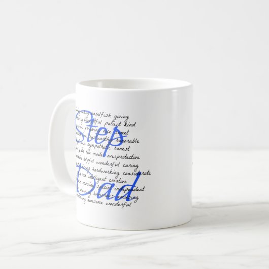 Wörter für einen Step-Vater Kaffeetasse (Vorderseite Links)