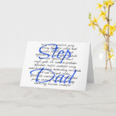 Wörter für einen Step-Vater Karte (Gelbe Blume)