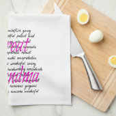 Wörter für Großma Handtuch (Viertel Falte)