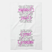 Wörter für Großma Handtuch (Vertikal)