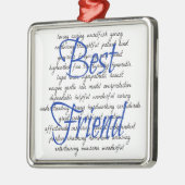 Wörter für männliche bester Freund Ornament Aus Metall (Links)