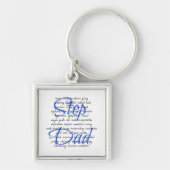 Wörter für Step-Vater Schlüsselanhänger (Vorne)