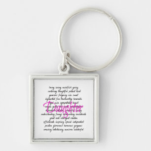 Wörter für Tochter Schlüsselanhänger