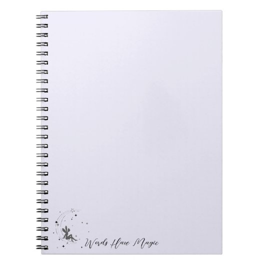 Wörter haben ein magisches Notebook Notizblock (Vorderseite)
