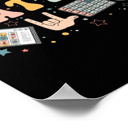 Wörter Matter Speech Therapy Language Pathologe Poster (Ecke)