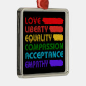 Wörter, mit denen man leben soll ornament aus metall (Rechts)